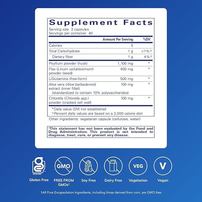 Pure Encapsulations G.I. Fortify (Capsules) | Supports G.I. Function, Motility and Detoxification | 120 Capsules