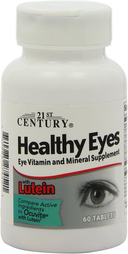 21st Century Healthy Eyes with Lutein Tablets White (27452) 60 Count (Pack of 2)