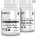 Organixx Magnesium Glycinate Supplement for Support Sleep, 3 Month Supply, Muscle & Heart Health, 7 Type Magnesium Complex with Vitamin B6, Manganese Citrate, Gluten Free, Vegan, Non GMO, 90 Capsules