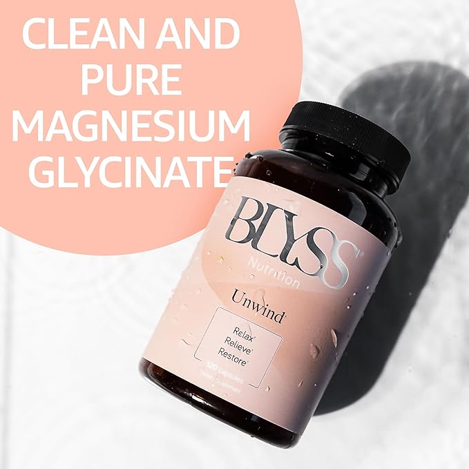 Magnesium Bisglycinate Capsules for Women - 200mg Chelated Glycinate Magnesium Supplement - Natural Supplements to Support Sleep, Mood Support & Muscle Cramps - 120 ct