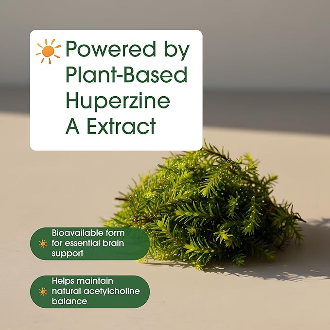 NatureBell Huperzine A 400mcg - 240 Capsules - Brain, Focus & Memory Support* - Plant-Based Nootropic Supplement - Non-GMO & Gluten-Free