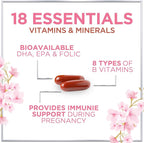 Prenatal Vitamins for Women - Prenatal Multivitamin with Folic Acid & Omega 3 DHA Fetal Development Support - Pregnancy Vitamin Supplement with, Vitamin A, C, D, B6, B12 & Iron - 120 Softgels