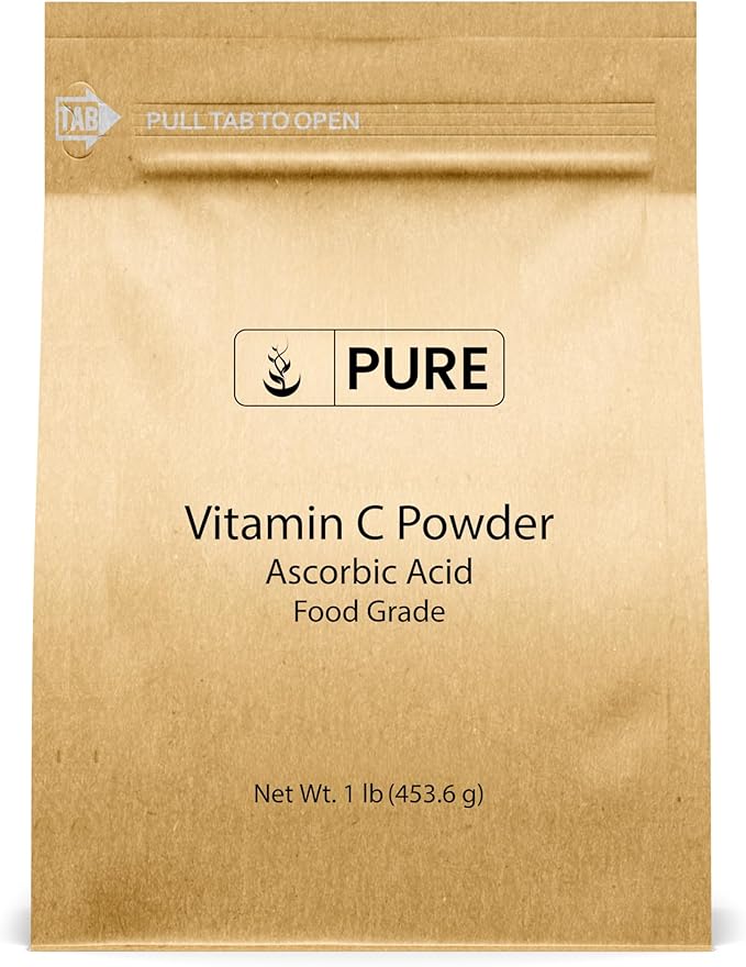PURE ORIGINAL INGREDIENTS Vitamin C Powder (1 lb) Ascorbic Acid, Non GMO, Dietary Supplement