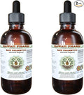 Hawaii Pharm Saw Palmetto Alcohol-Free Liquid Extract, Professional Grade, Small Batch Crafted Saw Palmetto (Serenoa Repens) Dried Berry Glycerite Natural Herbal Supplement, 2x2 fl.oz