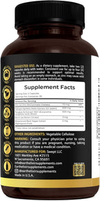 Earth Elixir Fadogia Agrestis & Tongkat Ali for Men & Woman – Natural Testosterone Supplement for Men - Made in USA & 3rd Party Tested – Strength, Energy & Vitality - Longjack – 3 Month Supply