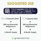 Greensential 5-in-1 Magnesium Complex 500mg | Glycinate, Malate, Citrate, Oxide & Aquamin® | Advanced Sleep, Muscle & Heart Support | Made in USA, Vegan, 120 Capsules
