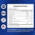 Advanced Liposomal Alpha Lipoic Acid 1000mg ALA Supplement for Nerve Relief, Cell Energy & Antioxidant Support, with Benfotiamine & Acetyl L-Carnitine, for Adults 40+, 60 Capsules