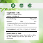 Nested Naturals Magnesium Glycinate Chelate - 200mg Chelated Magnesium Supplement for Muscle Cramps, Relaxation, & Sleep Support - 100% Albion TRACCS Buffered Magnesium Glycinate - 240 Vegan Capsules