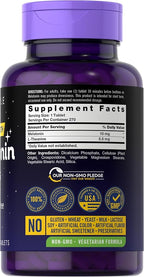 Carlyle Melatonin 10mg | 270 Tablets | with L-Theanine | Vegetarian, Non-GMO, Gluten Free Supplement