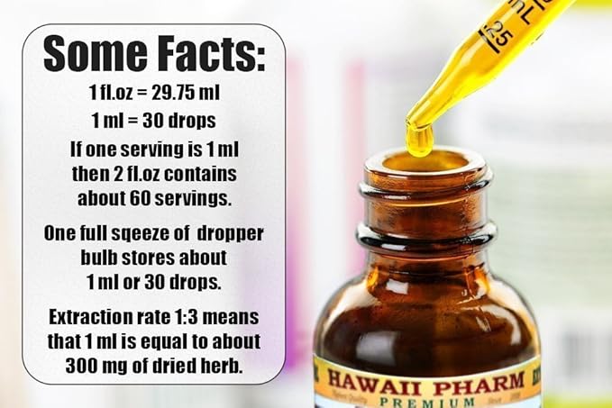 Hawaii Pharm Maca Root Alcohol-Free Liquid Extract, Professional Grade, Small Batch Maca (Lepidium Meyenii) Whole Dried Plant Glycerite, 2x2 oz