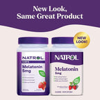Natrol 5mg Melatonin Gummies, Sleep Support for Adults, Melatonin Supplements for Sleeping, 140 Strawberry-Flavored Gummies, 70 Day Supply