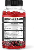 Potent Cranberry Gummies with D Mannose - Urinary Tract Health for Women & Men, Urinary Flush & Bladder Fast-Acting Support Supplements with Hibiscus Powder, 180 Count