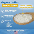 KALA HEALTH MSMPure Cherry Lemonade Flavored Coarse MSM Powder Flakes – US-Made MSM for Joint Health, Skin Appearance, and Hair & Nail Support – 1 lb, Organic Sulfur