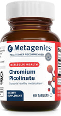 Metagenics Chromium Picolinate - Bioavailable Chromium for Metabolism Support* - Essential Trace Mineral - Non-GMO, Vegetarian, Gluten-Free - 200 mcg - 60 Tablets