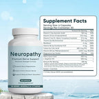 NerveBright Neuropathy Support Nerve Supplement, Fortify Nerves in Fingers, Hands, Toes, & Feet, with 600 mg Pure Alpha Lipoic Acid Vitamins C D3 E B6 B12, Support Overall Nerve Health, 120 Capsules