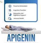 Ved Apigenin 50mg, Optimal Dose for Sleep & Relaxation Support, Grapefruit Source, 90 Vegan Capsules,(3 Months Supply)