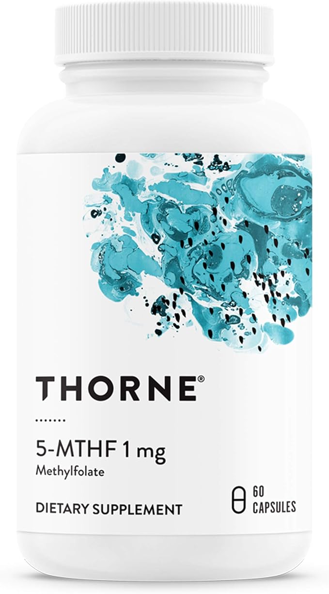 THORNE - 5-MTHF & Vitamin B12 Bundle - Cardiovascular & Nerve Support - 60 Servings