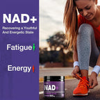 NAD+ Supplement - Nicotinamide Riboside, Resveratrol, Liposomal NAD Plus 900mg for Men and Women, NR Supplement for Energy Anti-Aging Focus, 160 Capsules
