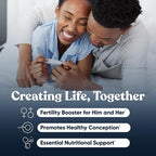 Conception for Her & Conception for Him Bundle - Fertility Supplements for Couples - Hormonal Balance, Cycle & Ovulation Support + Sperm Count, Motility & Strength - 120 Vegetarian Capsules