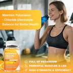 Sugar Free 2 Pack Potassium Gummies, Potassium Chloride for Adults, Potassium Supplement for Women & Men, Electrolyte Balance, Prevent Leg Cramp, Support Muscle & He♡rt Health, 120 Count