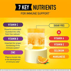 Airborne 1000mg Vitamin C + Zinc Sugar Free Multivitamin Immune Support Effervescent Fizzy Drink Tablets, Zesty Orange Flavor with Powerful Antioxidants Vitamins A C & E, 30 Tablets (2 Pack)