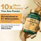VAHDAM KSM -66 Ashwagandha 625 mg with Ginger & Piperine, Support Stress Relief (120 Capsules)