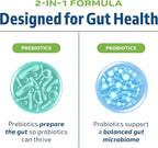 Omega 3 Fish Oil and Probiotic Capsules | Triple Strength EPA & DHA Omega 3 Burpless Softgels Plus Probiotic & Prebiotic Capsules for Gut Health & Immune Support | 60 Servings Each