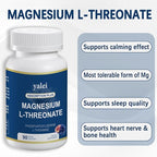 Magnesium L-Threonate 2,000mg and Magnesium Glycinate 400mg | 90 Vegetarian Capsules | Muscle Health, Better Sleep & Cognitive Health|High-Absorption | Non-GMO, Gluten-Free