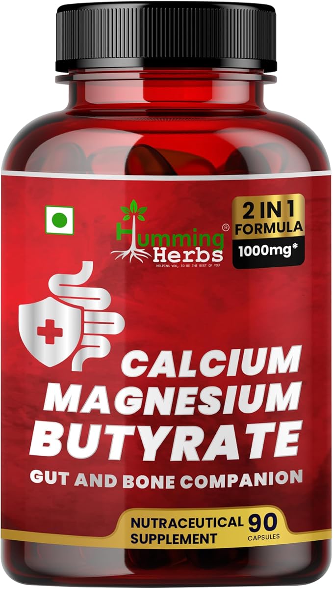 Sodium Butyrate with Calcium Magnesium Butyrate Contains Inulin, Probiotics, Magnesium and Calcium - 210 Capsules