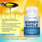 Kidney Shield 2-Pack Kidney Support Supplement Fish Oil Omega-3 Fatty Acid Renal Pills