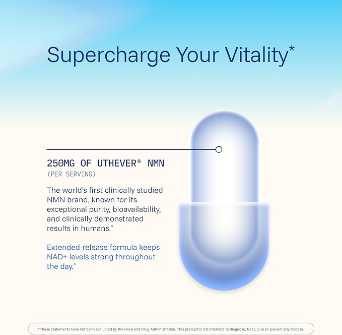 ProHealth NMN Pro 250 Sustained Release (60 Tablets) 250 mg Uthever® NMN. NAD+ Precursor for Cellular Energy, Mitochondrial Support & Healthy Aging. USA Manufactured, Triple Lab-Tested
