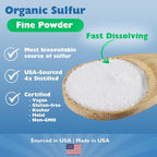 KALA HEALTH MSMPure Fast Dissolving Fruit Punch Flavored Fine MSM Powder Crystals – US-Made MSM for Joint Health, Skin Appearance, and Hair & Nail Support – 1 lb, Organic Sulfur
