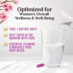 Multivitamin for Women - Essential Daily Womens Multivitamins with Calcium, Folic Acid, Vitamin A, C, D, E, B Vitamins, Zinc and Iron - Energy, Focus & Immune Support, Bottled In USA - 60 Softgels
