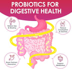 DRFOSTER Probiotics for Women Digestive Health, Vaginal probiotics 120 Billion CFU 31 Strains with Digestive Enzymes & Prebiotics & D Mannose & Cranberry for Urinary Tract, 90 Capsules