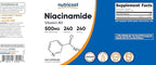 Nutricost Niacinamide (Vitamin B3) 500mg, 240 Capsules - Non-GMO, Gluten Free, Flush Free Vitamin B3 (Pack of 2)