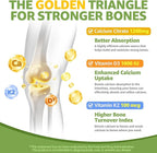 Calcium Citrate Gummies 1200mg with Vitamin D3 K2, Chewable Calcium Supplements for Women & Men, High Potency Support B0ne, Te*th, Strength & Immune Health, Mango Flavor, Non-GMO, Sugar Free, 120 Cts