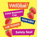 WellYeah High Potency Vitamin B6 Gummies - Promotes Nerve Health, Cognitive Function, Mood Regulation, Immune Support, and Cardiovascular Health - Vegan, Non-GMO, Gluten-Free - 60 Count