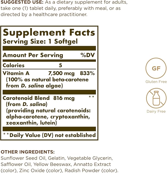 Oceanic Beta Carotene Solgar 90 Softgel