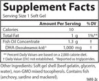Carlson - Elite DHA Gems, 1000 mg DHA, Wild Caught, Sustainably Sourced, Brain Function & Healthy Vision, 120 Softgels