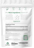 Micro Ingredients Vitamin B1 Thiamine 500mg with Benfotiamine & MCT Oil, 240 Softgels | Highly Bioavailable Thiamine Supplement for Energy & Nervous System Support* | Non-GMO, Soy Free
