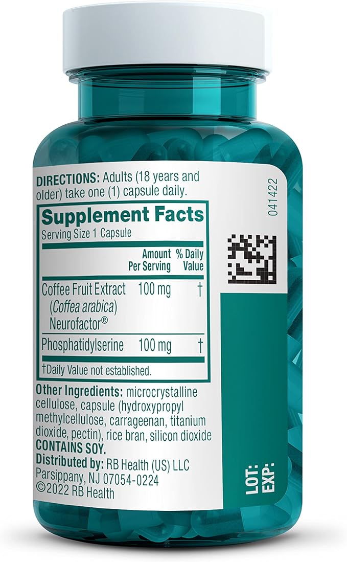 NEURIVA Original Decaffeinated Clinically Tested Nootropic Brain Supplement for Memory,Focus & Concentration,NeuroFactor & Phosphatidylserine,28ct Capsules,(Pack of 2)