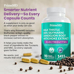 22-in-1 Liver Support Capsules – Supplement with Milk Thistle, NAC, Electrolytes & BioPerine Supplement – Smart Dose for Your Natural Filtration & Daily Hydration – 90 Vegan Capsules (Pack of 1)
