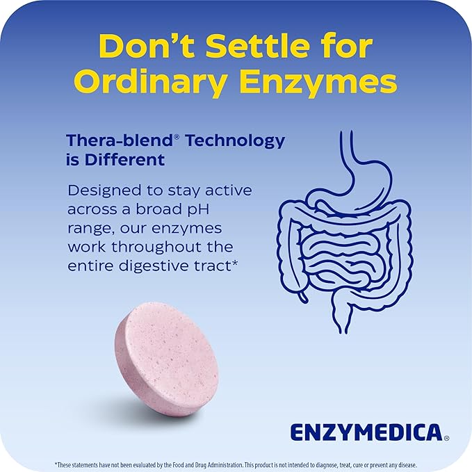 ENZYMEDICA Kids Digest Chewables Capsules, 60 Count