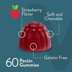 VITEEY Vitamin D3 K2 Gummies - 1000 IU Vitamin D3 and K2 100mcg - Bone & Heart Health for Adults and Teens - Vegetarian, Gelatin Free, GMO Free - Tasty Chewable D3K2 Vitamins Strawberry Flavored Gummy