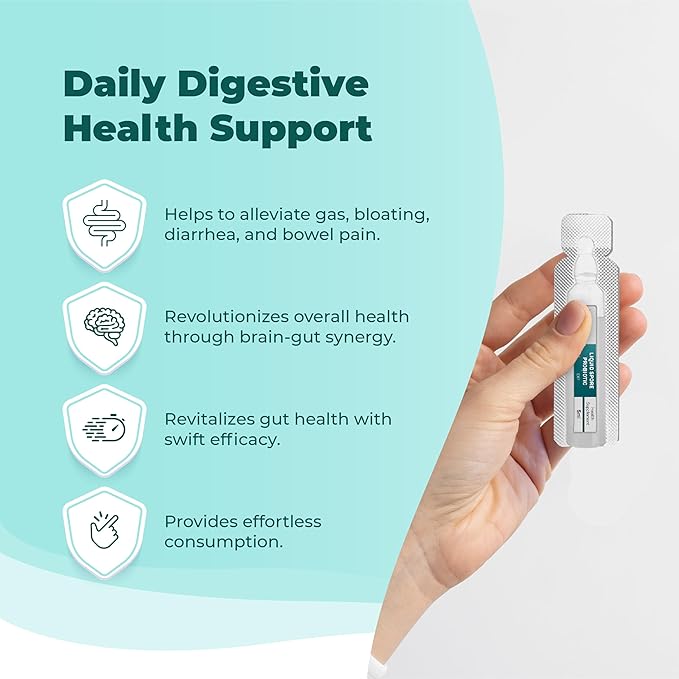 Liquid Spore Probiotic for Adult, Women & Men | Supports IBS, Gas, Bloating & Diarrhea | Improve Digestive & Immune System | 20 Servings