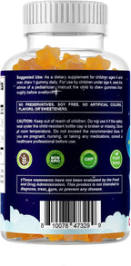 Vitamatic Sugar Free Kids Melatonin 1mg, 90 Gummies, Pineapple & passionfruit Flavored Gummies, 90 Days Supply