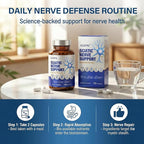 Sciatic Nerve Health Support Supplement, 120 Capsules Advanced Nerve Support Capsules with R-ALA, Benfotiamine & Vitamin B Complex, Supports Back, Leg & Glute Comfort, Vegan, Non-GMO