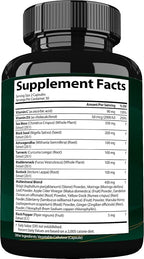 Sea Moss Black Seed Oil Ashwagandha Ginger, Organic Sea Moss Capsules with Burdock Root, Irish Seamoss Pills with Bladderwrack, Advanced Multimineral Supplement, USA