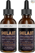 Shilajit Resin Organic Liquid Supplement, Shilajit Himalayan Organic, Liquid Vitamins for Women and Men, 85+ Trace Minerals, Alternative to Resin & Capsules, Energy & Immune Function, Vegan, 120 ml