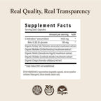 Real Mushrooms 5 Defenders - Adaptogenic Mushrooms Complex with Chaga, Reishi, Turkey Tail, Maitake & Shiitake for Wellness Support - Mushroom Beta Glucan Capsules - 90 Count
